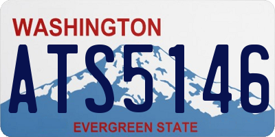 WA license plate ATS5146