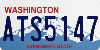 WA license plate ATS5147