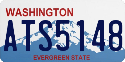 WA license plate ATS5148