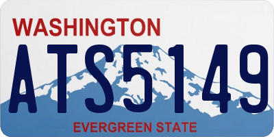 WA license plate ATS5149