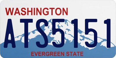 WA license plate ATS5151