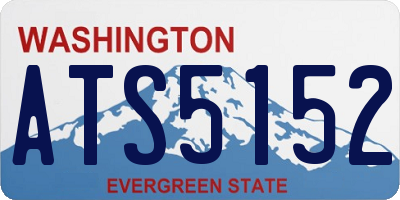 WA license plate ATS5152