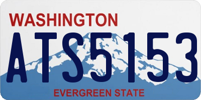 WA license plate ATS5153