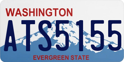 WA license plate ATS5155