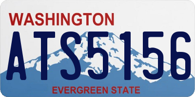 WA license plate ATS5156