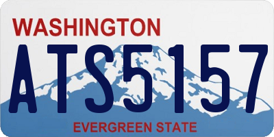 WA license plate ATS5157
