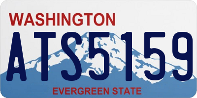 WA license plate ATS5159