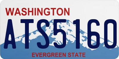 WA license plate ATS5160