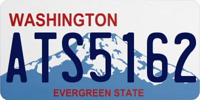 WA license plate ATS5162