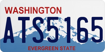 WA license plate ATS5165