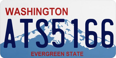 WA license plate ATS5166