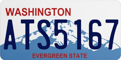 WA license plate ATS5167