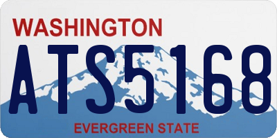 WA license plate ATS5168
