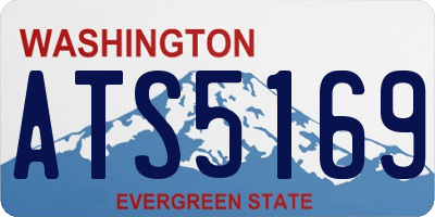 WA license plate ATS5169