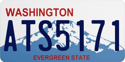 WA license plate ATS5171