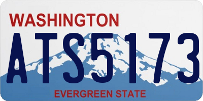 WA license plate ATS5173