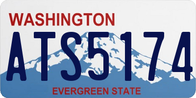 WA license plate ATS5174