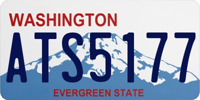 WA license plate ATS5177