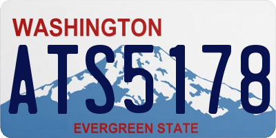 WA license plate ATS5178