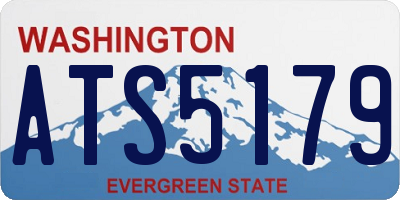 WA license plate ATS5179