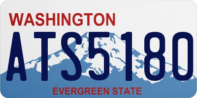 WA license plate ATS5180