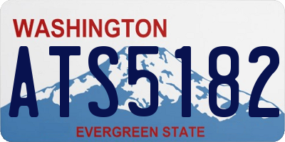 WA license plate ATS5182