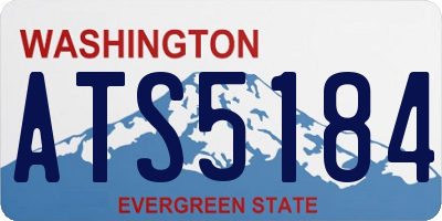 WA license plate ATS5184