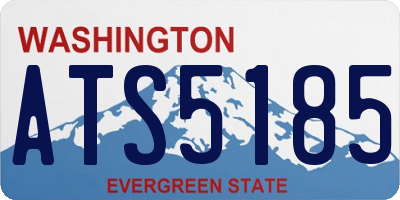 WA license plate ATS5185