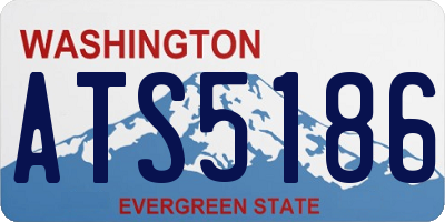 WA license plate ATS5186
