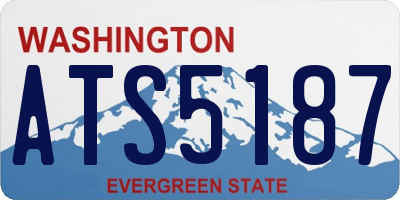 WA license plate ATS5187