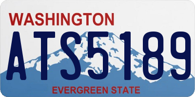 WA license plate ATS5189
