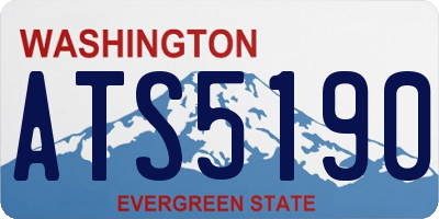 WA license plate ATS5190