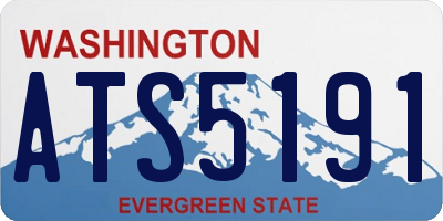 WA license plate ATS5191