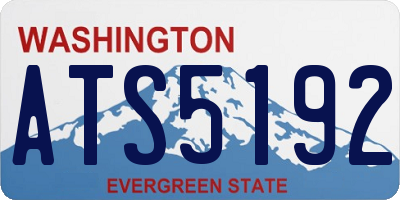 WA license plate ATS5192