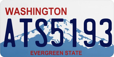 WA license plate ATS5193