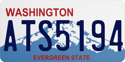WA license plate ATS5194