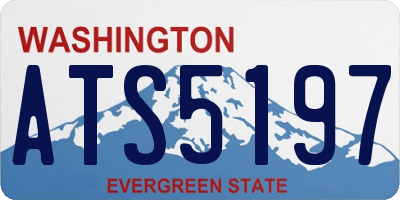 WA license plate ATS5197