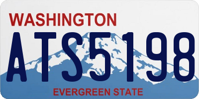 WA license plate ATS5198