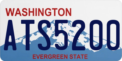 WA license plate ATS5200
