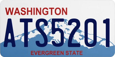 WA license plate ATS5201
