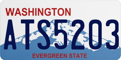 WA license plate ATS5203