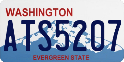 WA license plate ATS5207