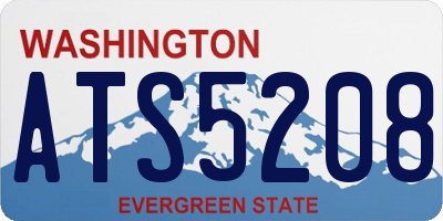 WA license plate ATS5208