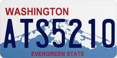 WA license plate ATS5210