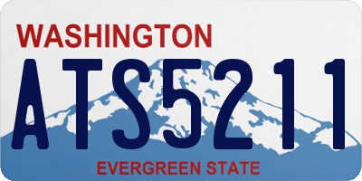 WA license plate ATS5211