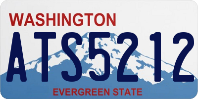 WA license plate ATS5212