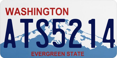 WA license plate ATS5214