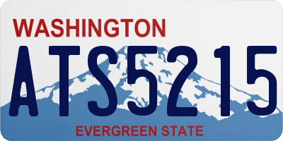 WA license plate ATS5215