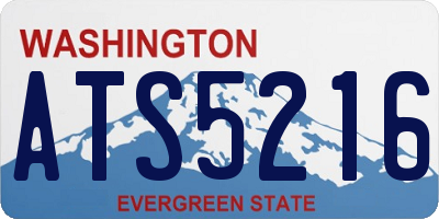 WA license plate ATS5216