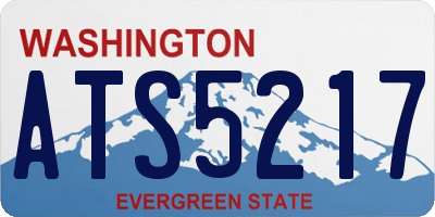 WA license plate ATS5217